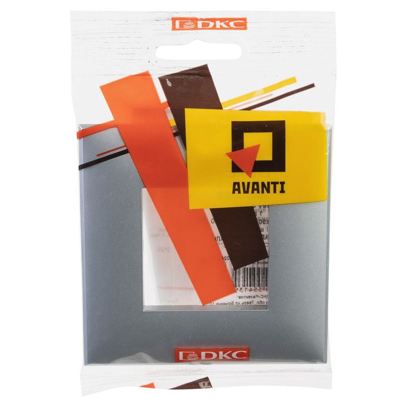  Рамка 1-м 2мод. Avanti "Закаленная сталь" DKC 4404902 фото в каталоге от BTSprom.by