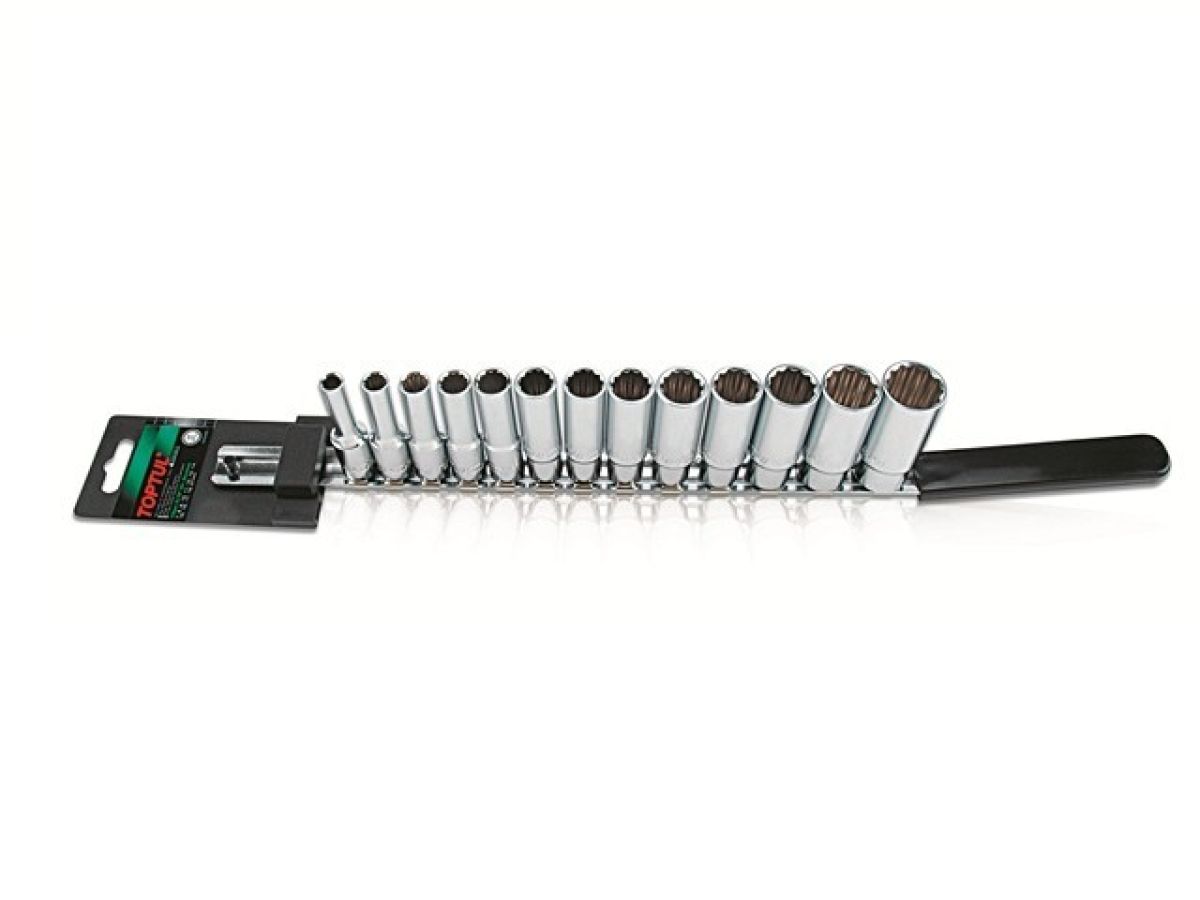 набор головок 3/8" 7-21мм 12гр. 13шт глубок. toptul gaaq1313 от BTSprom.by
