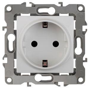 розетка 1-м сп эра12 12-2001-01 16а ip20 16ax 250в 2p+e schuko без монтаж. лапок механизм бел. эра б0014681 от BTSprom.by