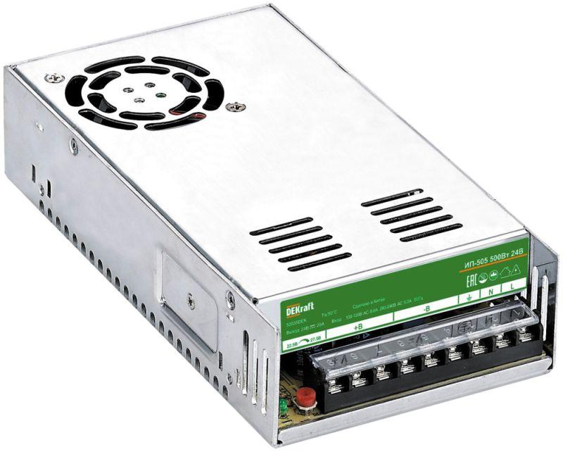 источник питания импульсный 500вт 36в 13.8а ип-505 dekraft 52036dek от BTSprom.by