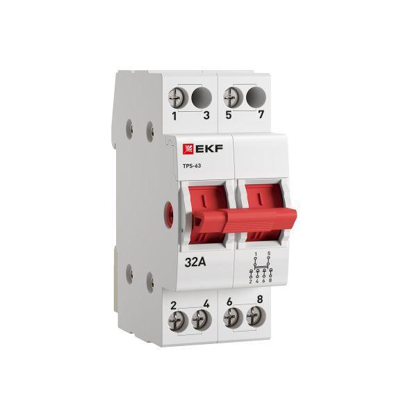 переключатель трехпозиционный тпс-63 2p 32а proxima ekf tps232 от BTSprom.by
