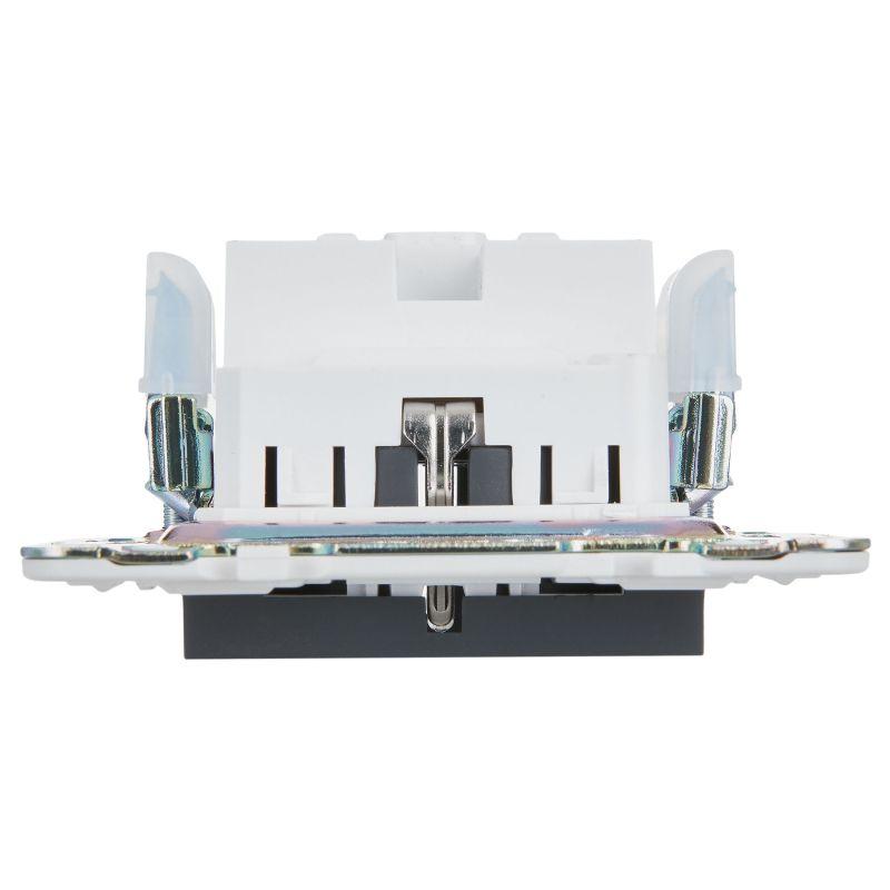  Розетка SKANDY 16А с заземл. защ. шторки безвинт. крепл. SK-R06G графит IEK SK-R14-16-1-K53 фото в каталоге от BTSprom.by