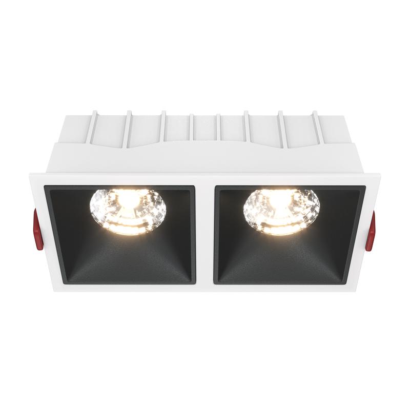 светильник alfa led 2х15вт 3000к 36град. dim triac встраив. maytoni dl043-02-15w3k-d-sq-wb от BTSprom.by