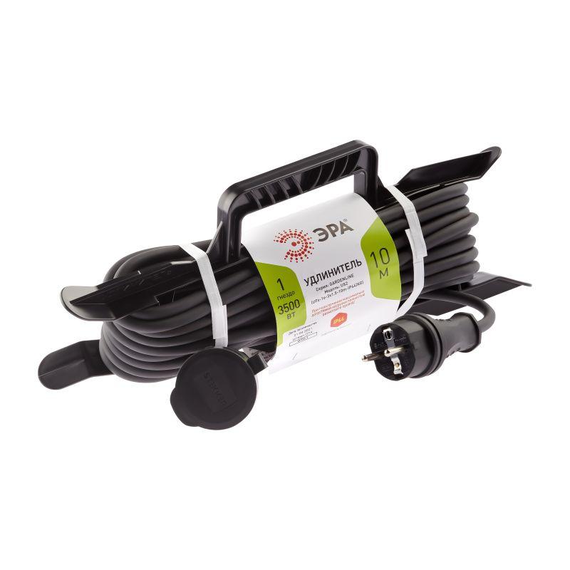 удлинитель-шнур на рамке 1х10м с заземл. 16а ip44 ufx-1e-3х1.5-10m-ip44(kg) кг 3х1.5 эра б0050867 от BTSprom.by