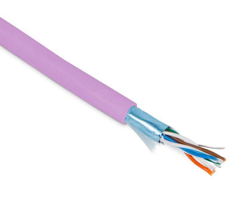 кабель витая пара экранир. f/utp кат.5e 4 пары 26 awg мж patch экран-фольга pvc -20град.c-+75град.c futp4-c5e-p26-in-pvc-pk-305 роз. (уп.305м) hyperline 444671 от BTSprom.by