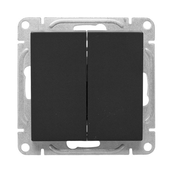  Выключатель 2-кл. СП Эпика механизм черн. EKF UP1-SWB-20 фото в каталоге от BTSprom.by