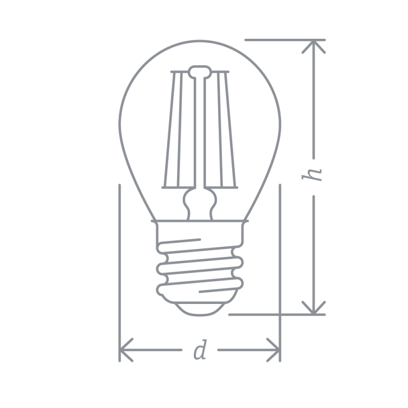 Лампа светодиодная 61 343 NLL-F-G45-4-230-4K-E27 4Вт шар прозрачная 4000К нейтр. бел. E27 380лм 220-240В Navigator 61343 фото в каталоге от BTSprom.by