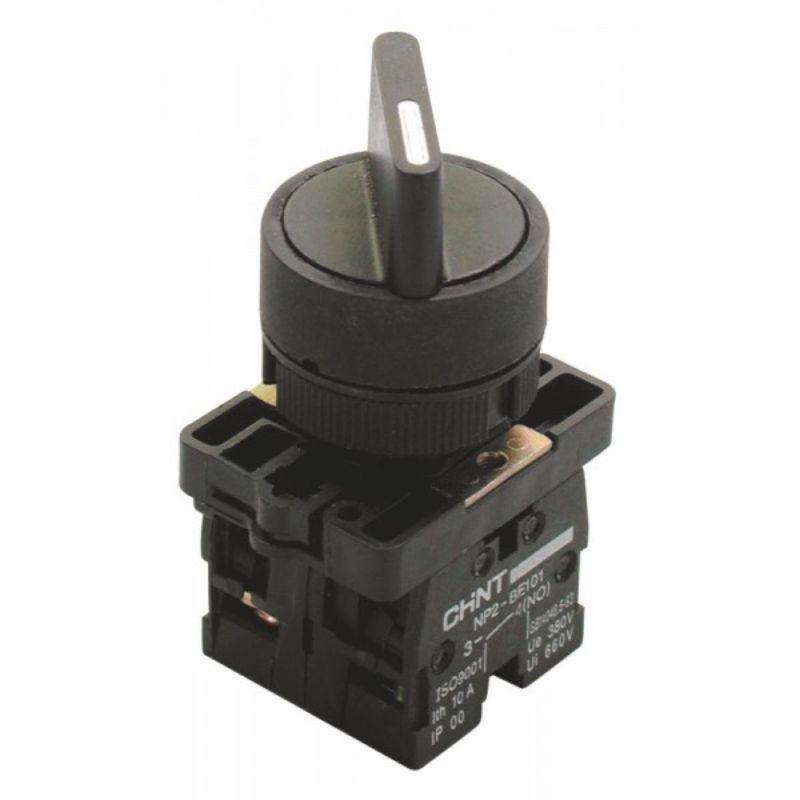 переключатель np2-ed33 3 полож. с фиксацией 2но ip40 chint 574822 от BTSprom.by