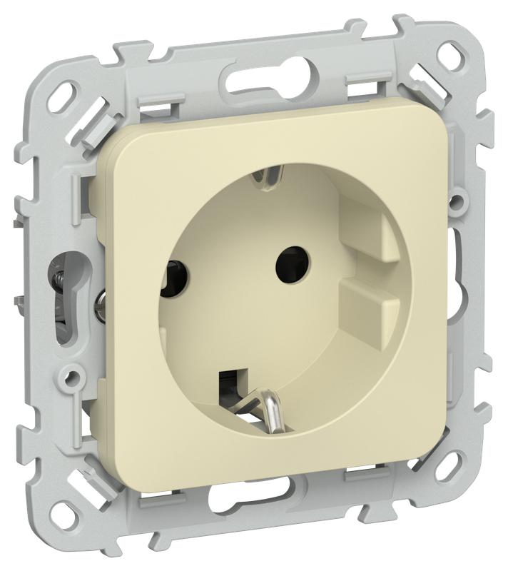 розетка сп flite рсш11-0-флн 16а с заземл. с защ. шторками механизм навахо iek fi-r14-16-k87 от BTSprom.by