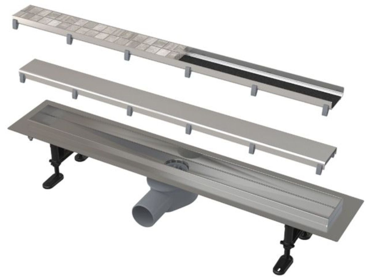 водоотводящий желоб с двойной решеткой 650, alcaplast apz13-double-650 от BTSprom.by
