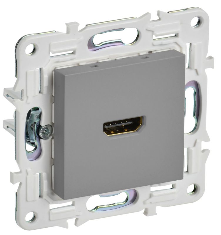 розетка hdmi skandy sk-h01gr сер. iek sk-h10-k03 от BTSprom.by