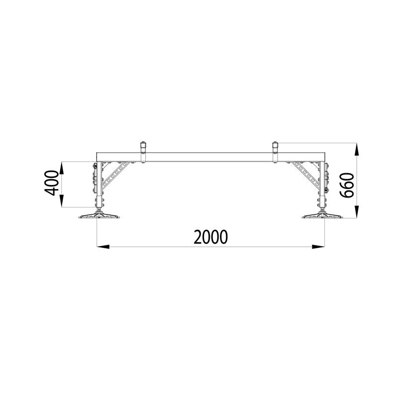  Конструкция опорная для установки оборудования TECHNORAPTOR FOOT 2000х4000 HD КМ TR0253 фото в каталоге от BTSprom.by