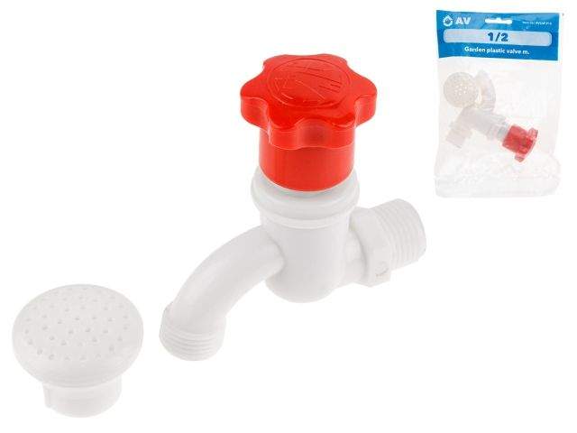 кран пластиковый водоразборный 1/2" нар., av engineering (для 5 к.с.) avzap-p15 от BTSprom.by