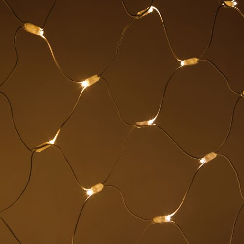  Гирлянда светодиодная "Сеть" 1.5х2м 150LED тепл. бел. IP65 220В бел. мерцание провод бел. каучук (без шнура питания) Эра Б0051894 фото в каталоге от BTSprom.by