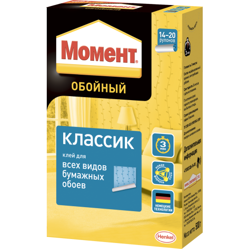 клей обойный классик 500г момент б0057027 от BTSprom.by