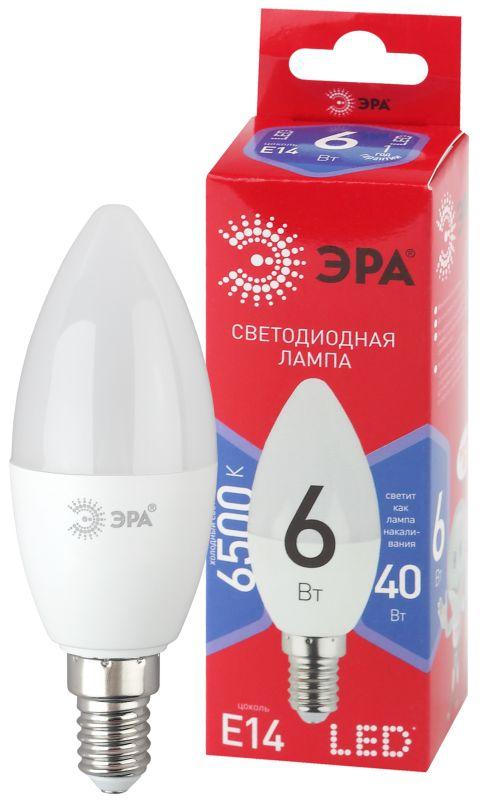 лампа светодиодная red line led b35-6w-865-e14 r 6вт b35 свеча 6500к нейтр. бел. e14 эра б0045339 от BTSprom.by