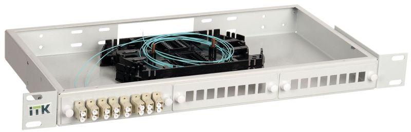 кросс укомплектованный 1u sc (duplex) 8 портов (om4) itk fobx24-1u-8scud04 от BTSprom.by