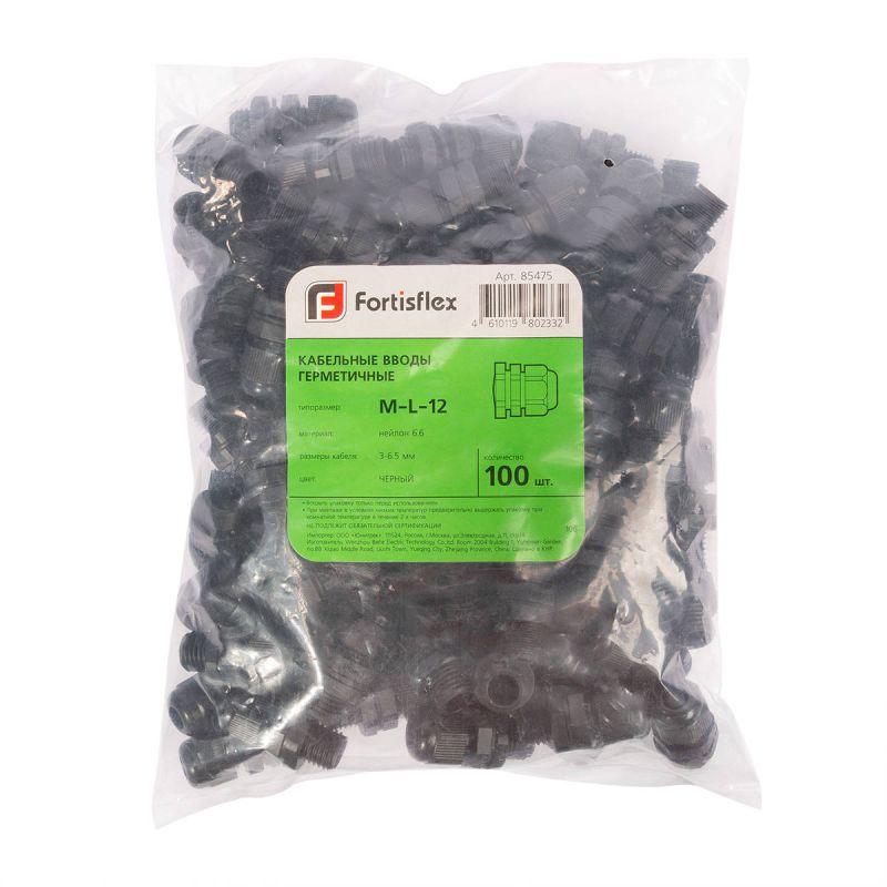  Ввод кабельный пластиковый M-L 16 (4-8 мм) (уп.100шт) Fortisflex 85476 фото в каталоге от BTSprom.by
