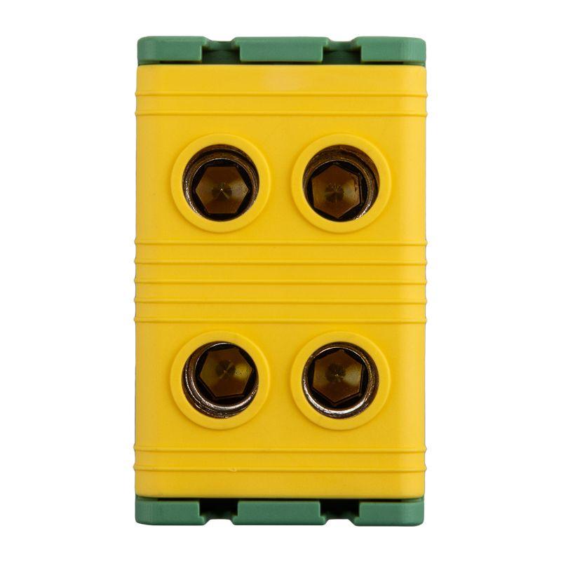  Клемма вводная силовая распределительная КВС 6-50кв.мм 2-рядная PE желт./зел. Rexant 11-2114 фото в каталоге от BTSprom.by