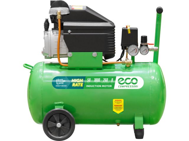 компрессор eco ae-501-4 коаксиальный (260 л/мин, 8 атм, коаксиальный, масляный, ресив. 50 л, 220 в, 1.80 квт) ae-501-4 от BTSprom.by