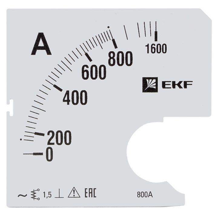 шкала сменная для a961 800/5а-1.5 proxima ekf s-a961-800 от BTSprom.by