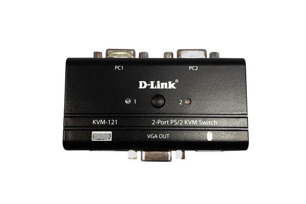переключатель kvm-121/b1a 2-порт. порты: vga и ps/2 d-link 197113 от BTSprom.by