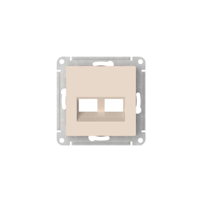  Накладка двойная AtlasDesign для информационных функций типа Keystone беж. SE ATN000290 фото в каталоге от BTSprom.by