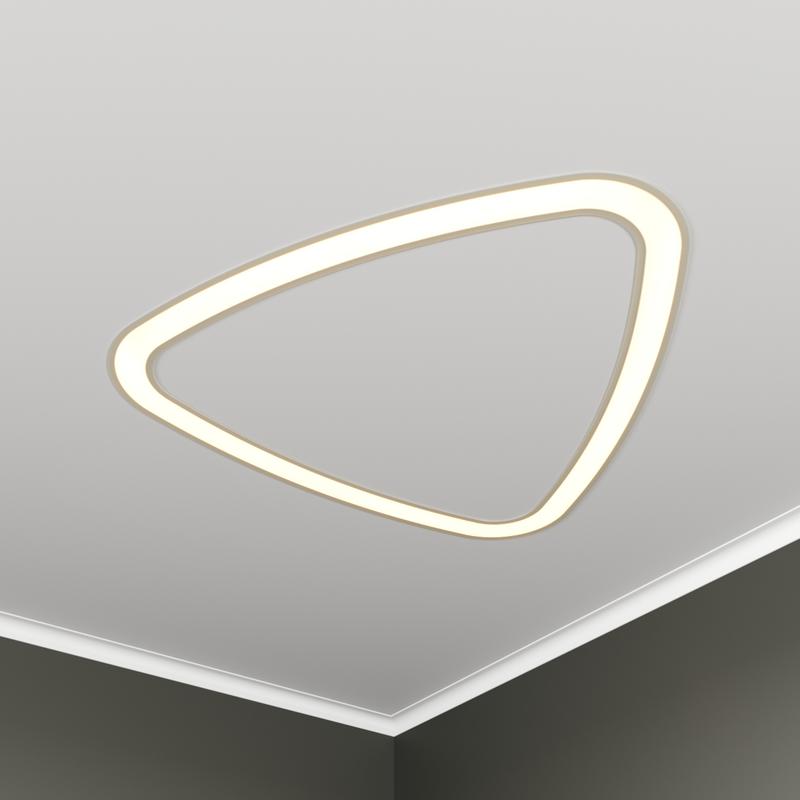 светильник светодиодный rve-lbx-hole-litus-730-v 52вт 4000к 730х695х70мм s50мм треугольник рело закругл. с отверст. встраив. бел. rvelektro rve00002946 от BTSprom.by