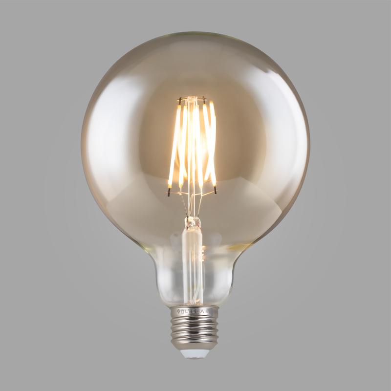 Лампа светодиодная филаментная Loft 271 G125 8Вт 2700К E27 DIM Voltega 8511 фото в каталоге от BTSprom.by