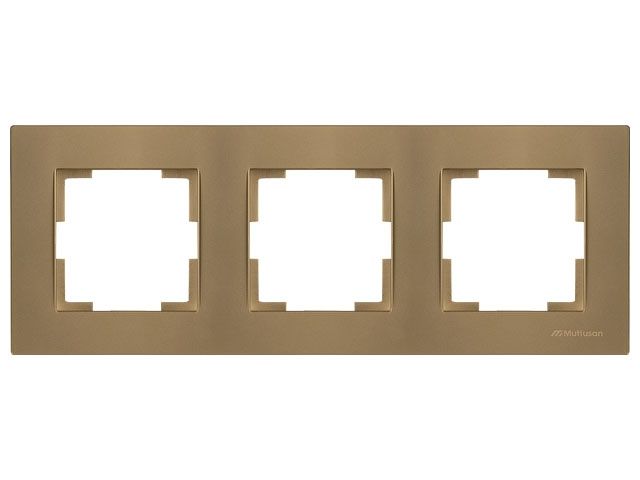 рамка 3-ая горизонтальная золотая, rita, mutlusan 2220 800 1380 от BTSprom.by