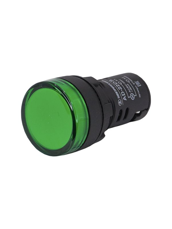 лампа индикаторная ad-22ds светодиодная матрица d22мм 230в зел. электротехник et520288 от BTSprom.by