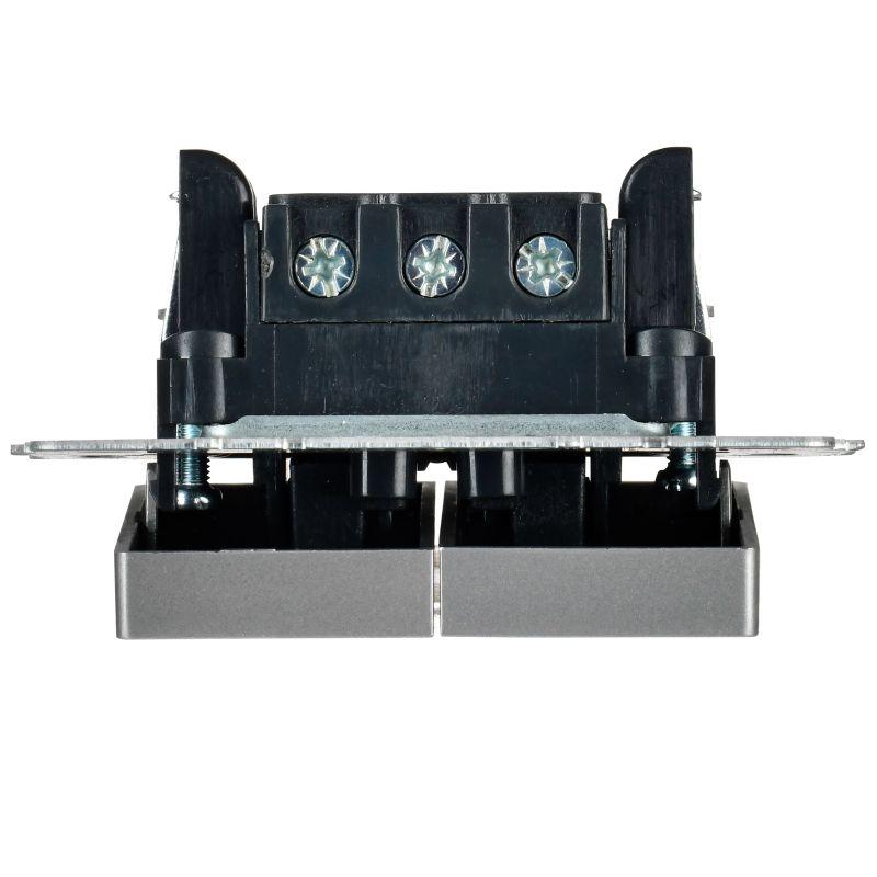  Выключатель 2-кл. BRITE 10А ВС10-2-9-БрС для отелей с индик. механизм сталь IEK BR-V20-2-10-K46 фото в каталоге от BTSprom.by