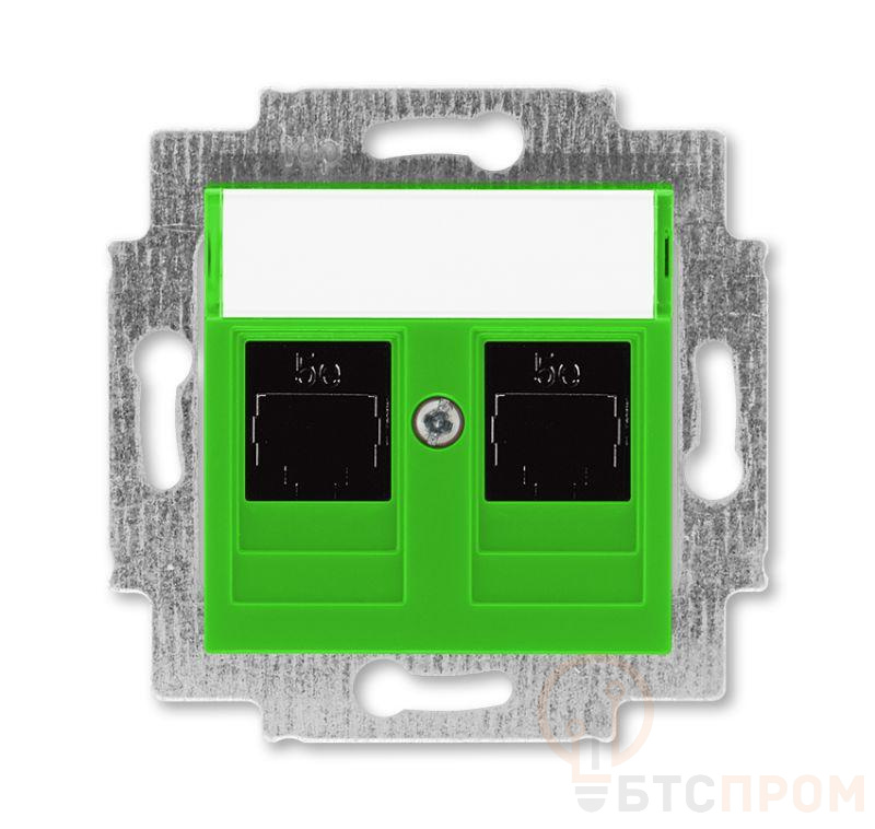 Розетка компьютерная 2-м Levit RJ45 кат.5E зел. ABB 2CHH295118A6067 фото в каталоге от BTSprom.by  Розетка компьютерная 2-м Levit RJ45 кат.5E зел. ABB 2CHH295118A6067 фото в каталоге от BTSprom.by