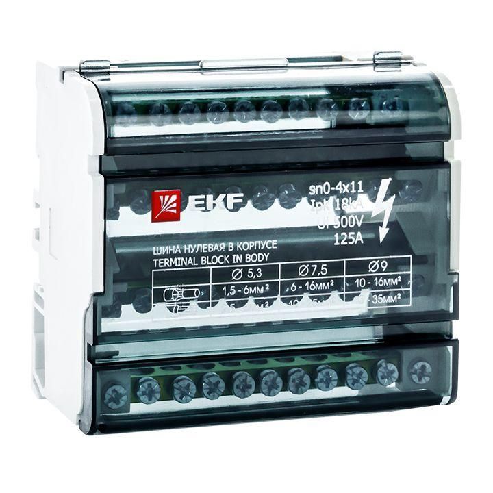 шина нулевая в корпусе 4х11 ekf sn0-4x11 от BTSprom.by
