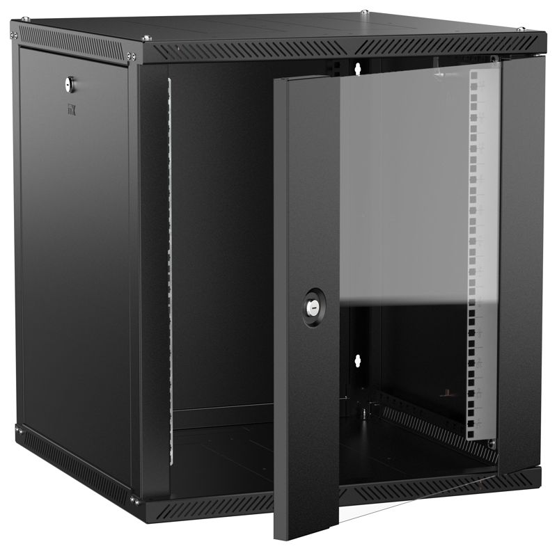 шкаф linea w 2.0 12u 600х600мм дверь стеклян. черн. itk lwr5-12u66-gf-2 от BTSprom.by