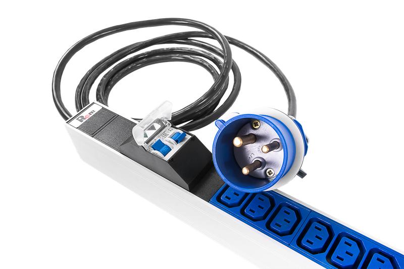 блок розеток вертикальный rem-32 1ф 32а 2 авт. инд. 36 c13 1420мм вх. iec 309 шнур 3м r-32-36c13-a-i-1420-3-2p rem 1893564 от BTSprom.by