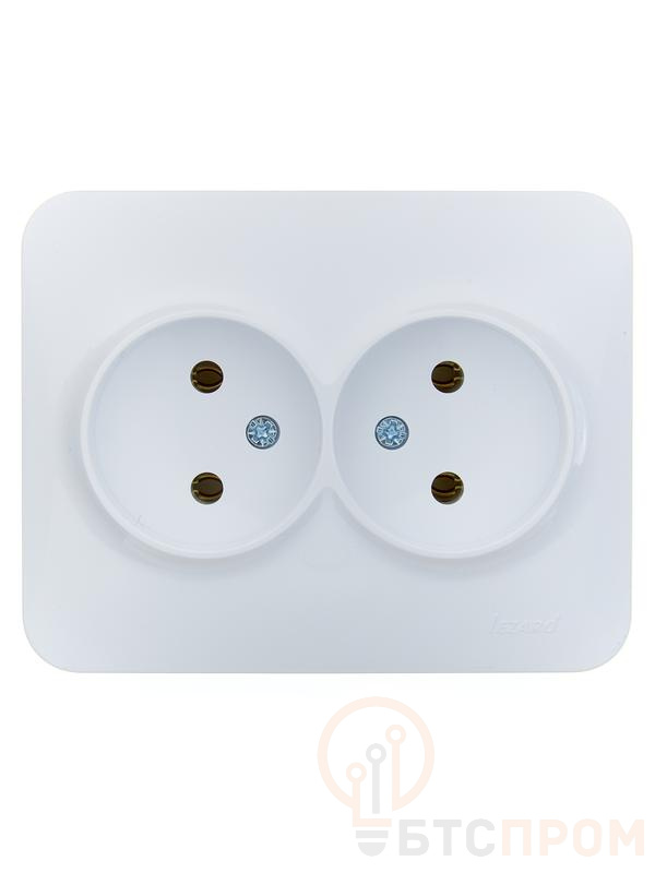 Розетка 2-м СП ASTI 16А IP20 без заземл. термопласт бел. LEZARD 7081-0200-128B фото в каталоге от BTSprom.by  Розетка 2-м СП ASTI 16А IP20 без заземл. термопласт бел. LEZARD 7081-0200-128B фото в каталоге от BTSprom.by