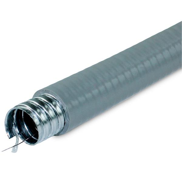 металлорукав в пвх изоляции мпг нг толстостенный 50 d50 с протяжкой сер. (уп.10м) гофроматик zeta42856 от BTSprom.by