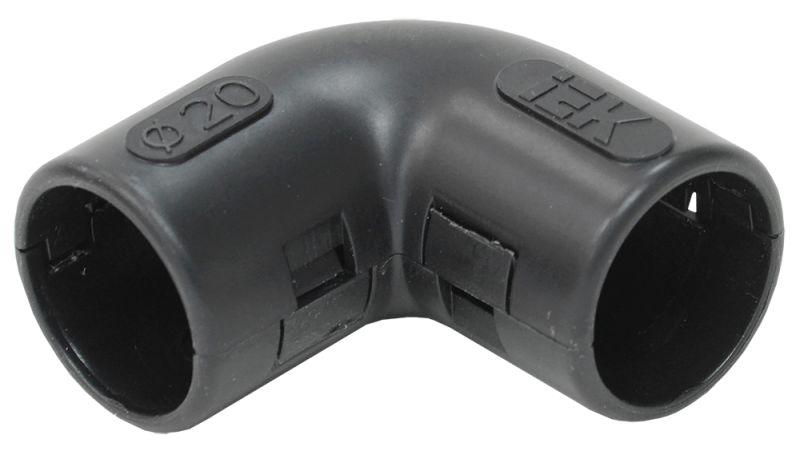 поворот открывающийся на 90град. ci20g черн. (уп.5шт) iek cta10d-cig20-k02-005 от BTSprom.by