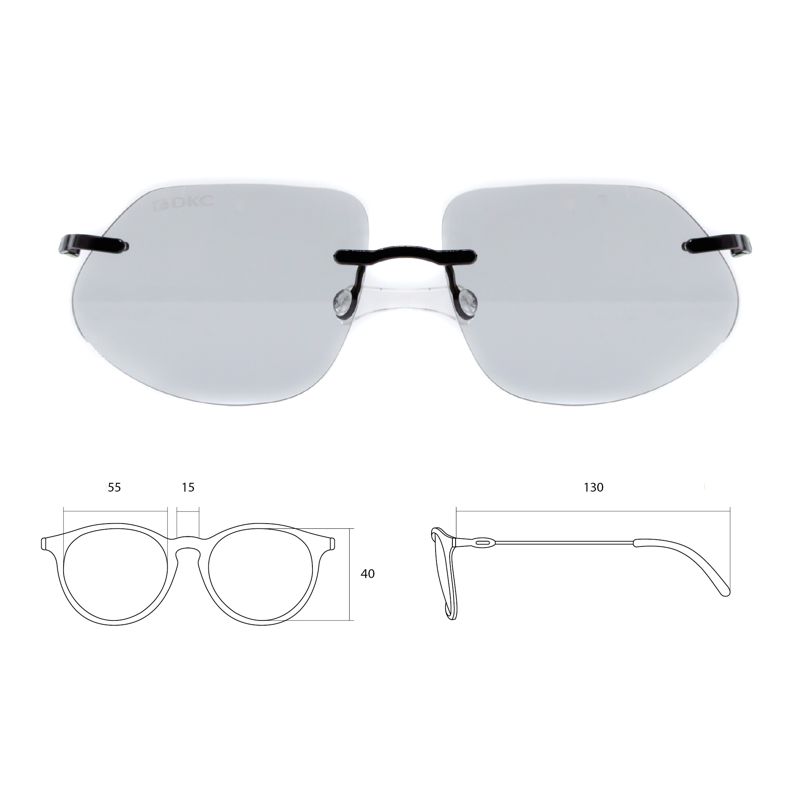  Очки спортивные с серым классическим заушником DKC CMR99X5NNNGG43 фото в каталоге от BTSprom.by