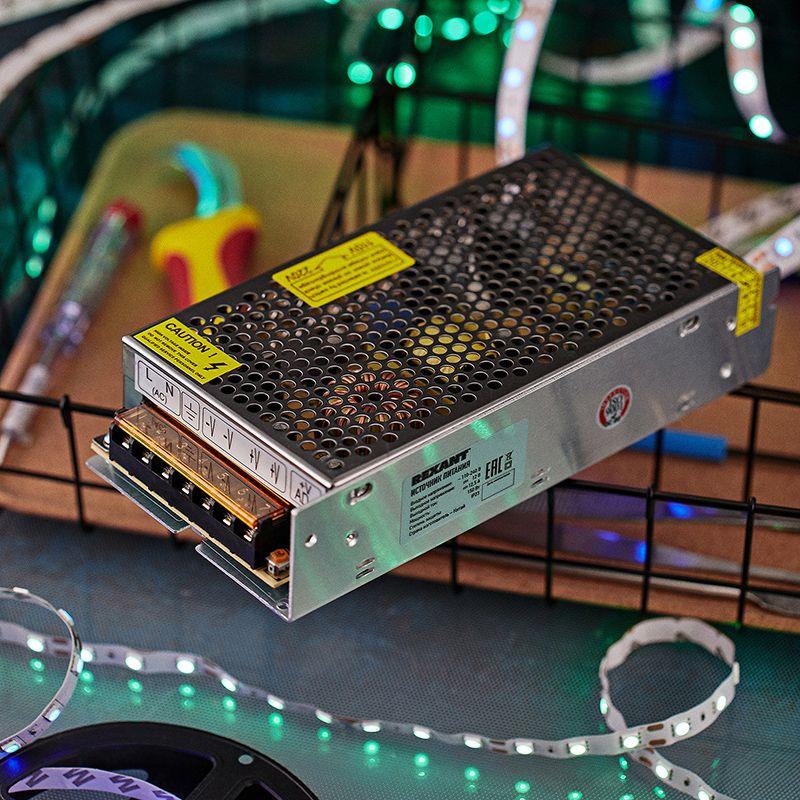  Источник питания для LED модулей и линеек 12В 150Вт с разъемами под винт IP23 Rexant 200-150-1 фото в каталоге от BTSprom.by