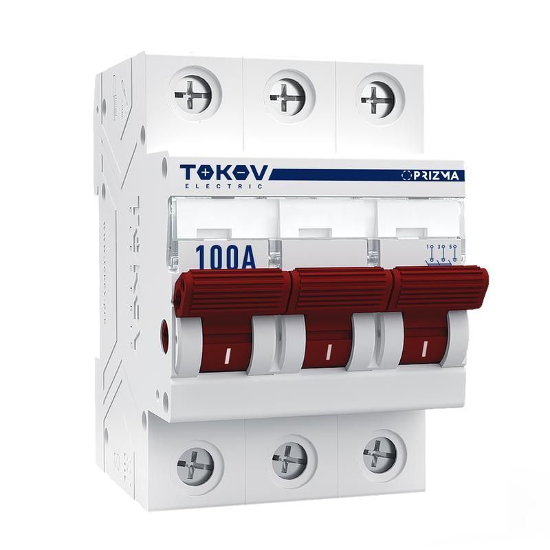 выключатель нагрузки модульный 3п 100а prizma tokov electric tke-pz60-mdsi-3-100 от BTSprom.by