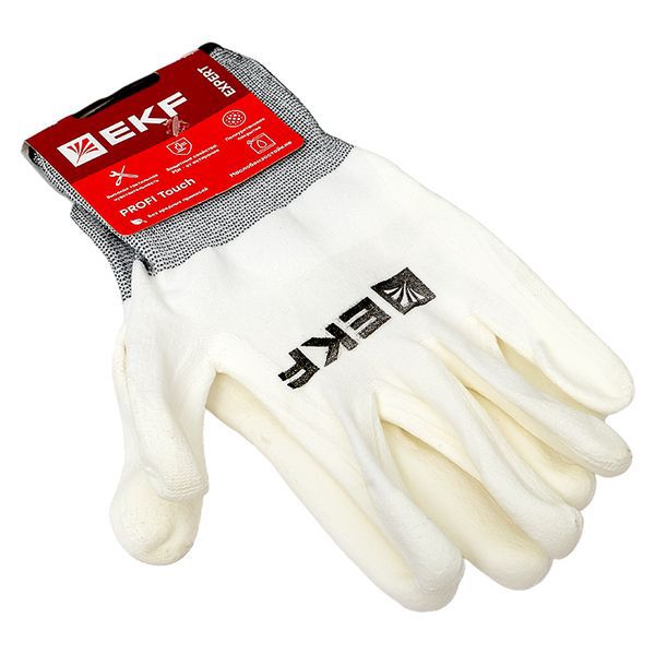  Перчатки рабочие PROFI Touch для чистовых работ (15 класс 9 размер) Expert EKF pe15pm-9-exp фото в каталоге от BTSprom.by