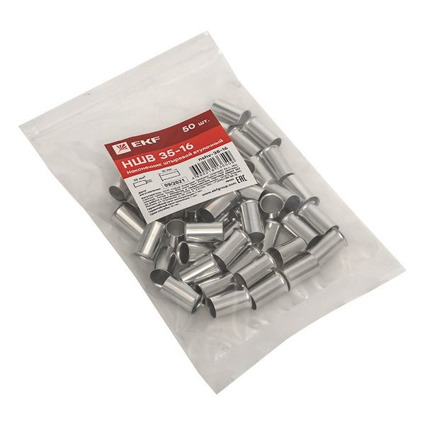  Наконечник штыревой втулочный НШв 35.0-16 (уп.50шт) PROxima EKF nshv-35-16 фото в каталоге от BTSprom.by