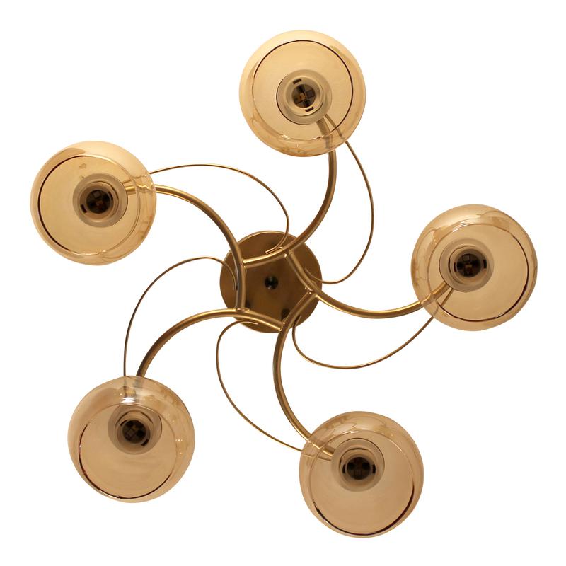  Светильник "Лия/5" НПБ 01-5х60-128 Е27 ИУ зол. Элетех 1005404365 фото в каталоге от BTSprom.by