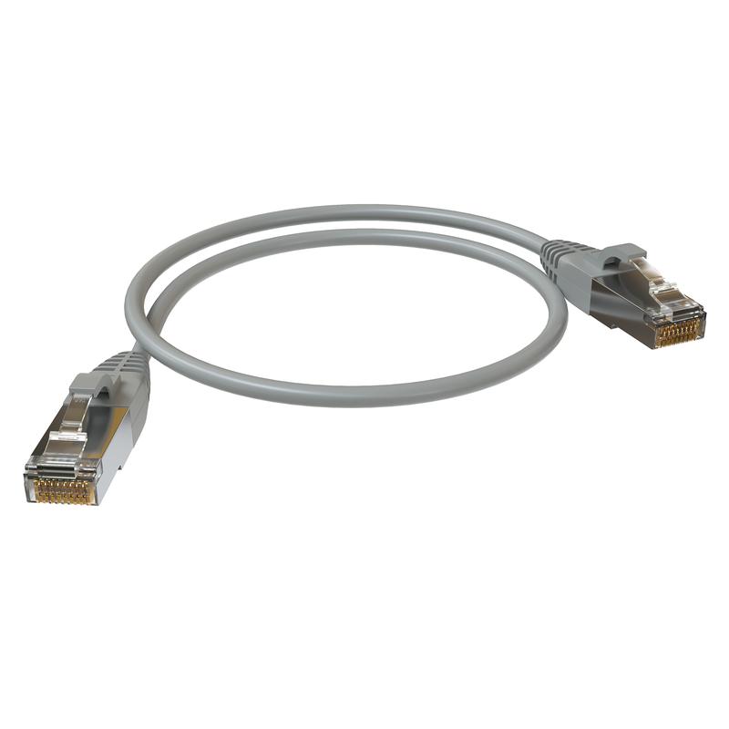 патч-корд f/utp кат.5e 2хrj45 экранир. lszh 0.5м сер. sysmatrix pc 4545.5es26.05lszhgy от BTSprom.by