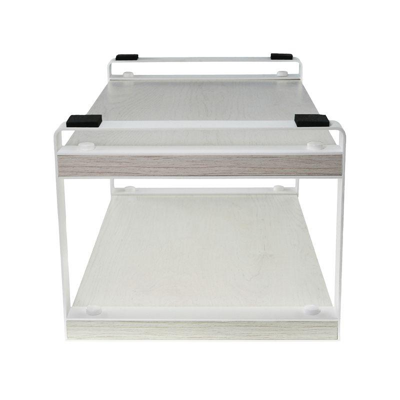  Полка-органайзер для кухни двухъярусная дуб Харбор бел. Rexant 38-0676 фото в каталоге от BTSprom.by