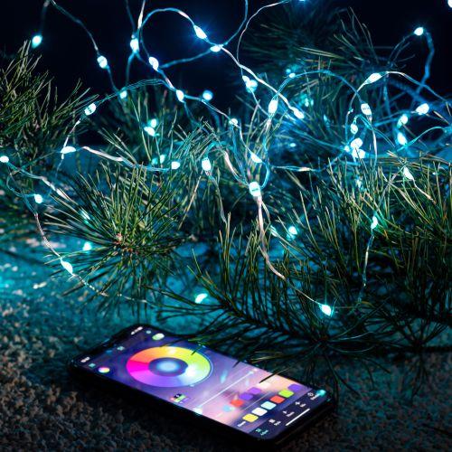  Гирлянда светодиодная "Нить" 5м RGB 220В с пультом таймер музыка управл. через мобил. прилож. Эра Б0055994 фото в каталоге от BTSprom.by