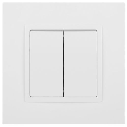  Выключатель 2-кл. Elegance 14-1104-01М 250В 10АХ матов. бел. Эра Б0065797 фото в каталоге от BTSprom.by