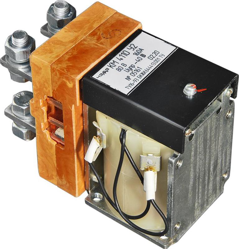 контактор км-4110 80в dc жесткий вывод катушки располож. справа (102.110.726) чэаз a8119-t50841130 от BTSprom.by